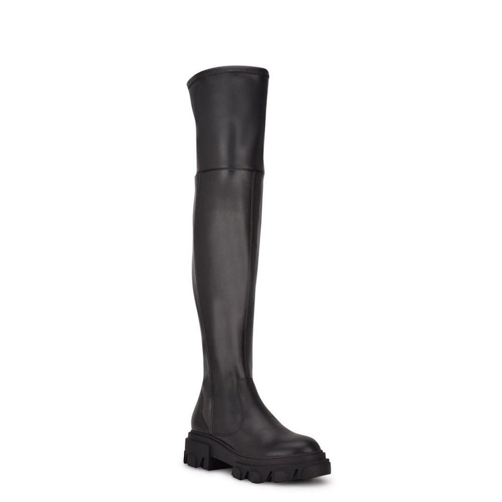 🩶NINE WEST LUG SOLE THIGH HIGH BOOTS🩶